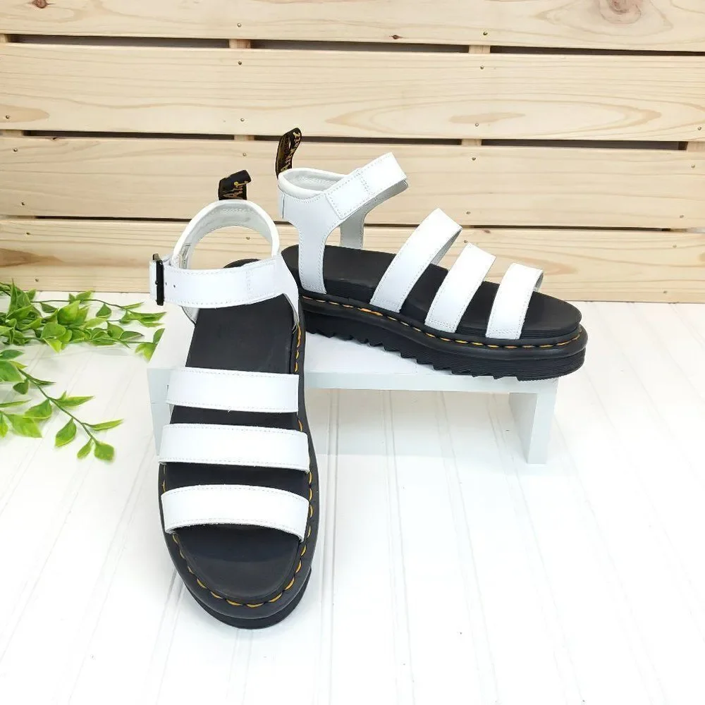 Dr. Martens Women's Blaire Hydro Leather Strap Sandals Size 9